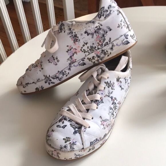 RAG AND BONE GARDEN FLORAL RB1 SNEAKERS LADIES SIZE 39 US 9 SHOES CASUAL GUC - Picture 2 of 5